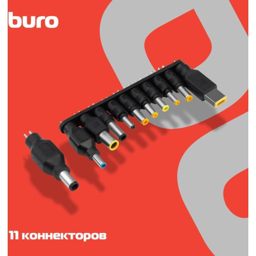 Блок питания Buro BUM-0170A90 автоматический 90W 15V-20V 11-connectors 4.5A 1xUSB 1A от прикуривателя LED индикатор Блок питания Buro BUM-0170A90 автоматический 90W 15V-20V 11-connectors 4.5A 1xUSB 1A от прикуривателя LED индикатор