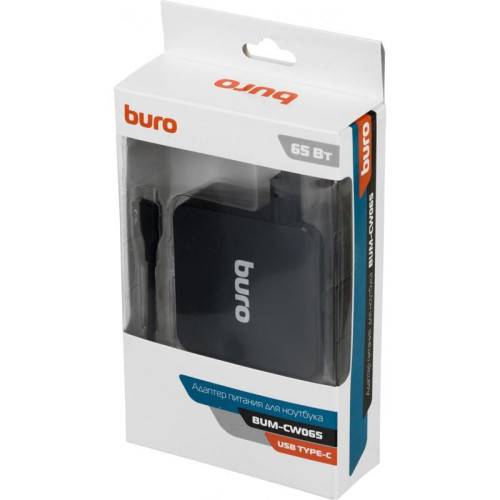Блок питания Buro BUM-CW065 автоматический 65W 5V-20V 3.25A от бытовой электросети Блок питания Buro BUM-CW065 автоматический 65W 5V-20V 3.25A от бытовой электросети