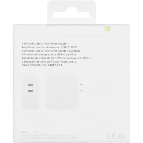 Адаптер Apple А2676 35W 2xUSB от бытовой электросети Адаптер Apple А2676 35W 2xUSB от бытовой электросети