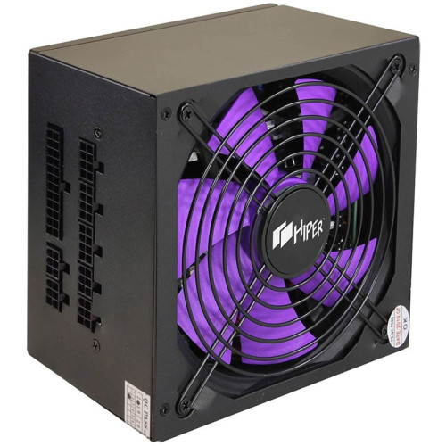 блок питания для ПК 800 Ватт/ PSU HIPER HPB-800FM (ATX 2.31, 800W, ActivePFC, 140mm fan, Full-modular, Black), 80+ Bronze, BOX