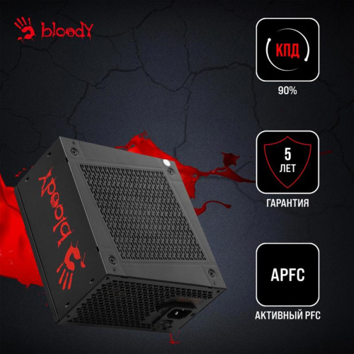 Блок питания Bloody ATX 1000W BD-PS1000G 80+ gold (20+4pin) APFC 140mm fan 12xSATA Cab Manag RTL [BD-PS1000G-M]