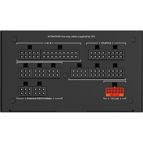 Блок питания PcCooler ATX 1000W P5-YS1000 -G1F Gen.5 80+ gold (20+4pin) APFC 120mm fan 12xSATA Cab Manag RTL [P5-YS1000-G1FFBK1-EU]