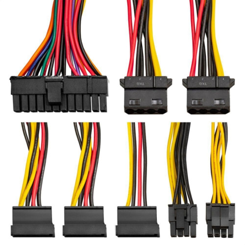 Блок питания Exegate TPS450 450W (TFX, 8cm fan, 24pin, (4+4)pin, PCI-E, 3xSATA, 2xIDE, black)