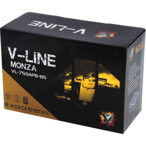 Блок питания Formula ATX 750W MONZA VL-750APB-85 80+ bronze (20+4pin) APFC 120mm fan 7xSATA RTL