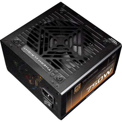 Блок питания 750W/ Power Supply Thermalright, 750W 80+ Gold (ATX, 3.1, PCIe 5.1, Full modular, 1x24(20+4)pin, 2xCPU 8(4+4)pin, 2xPCIe*2 8(6+2)pin, 1x12V-2x6, 8xSATA3, 3xMOLEX4pin, Active, 120x120mm, 150x140x86mm, APFC, OVP, UVP, SCP, OCP, OTP, OPP, black)