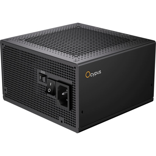 Блок питания ПК/ Power Supply Ocypus Iota P750, 750W 80+ Gold (ATX, 3.1, Full modular, 1x24(20+4)pin, 2xCPU 8(4+4)pin, 3xPCIe*2 8(6+2)pin, 1x12V-2x6, 8xSATA3 , Active, 120x120mm, 150x140x86mm, APFC, black)