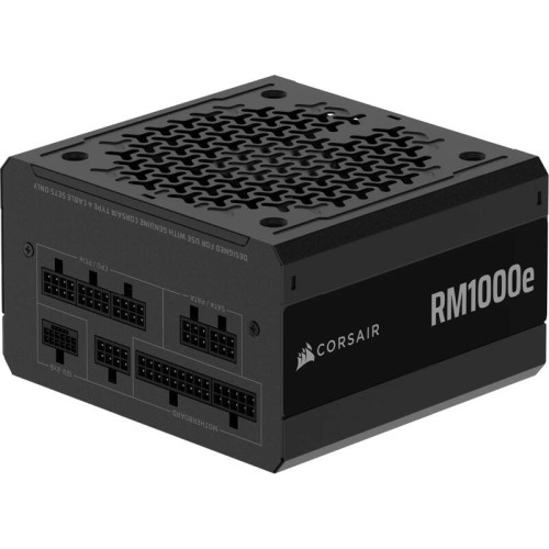 Блоки питания/ Power Supply Corsair RM1000e, Model RPS0217, 1000W 80+ Gold (ATX, 3.1, PCIe 5.1, Full modular, 1x24(20+4)pin, 2xEPS/ATX 12V 8-pin (4+4), 1x12V-2x6(12+4)pin, 2x12V-2x6 to Dual 8-Pin(6+2), 1xPCIe 8-Pin(6+2), 4xSATA (4 Straight SATA), 4xSATA /