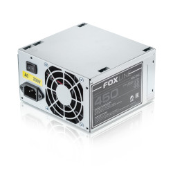 Блок питания 450Вт/ Power Supply Foxline, 450W, ATX, NOPFC, 80FAN, 2xSATA, 2xPATA, 1xFDD, 24+4