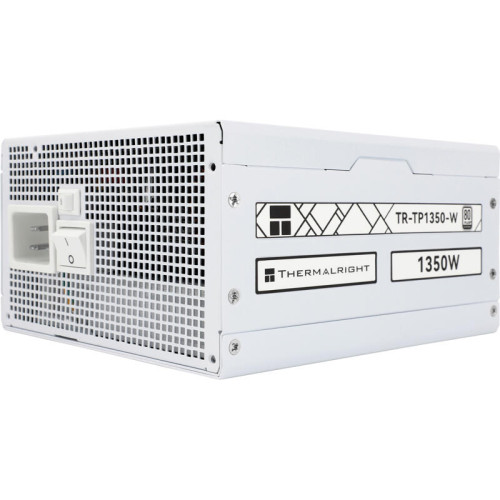 Блок питания 1350W/ Power Supply Thermalright, 1350W 80+ Platinum (ATX, 3.0, PCIe 5.0, Full modular, 1x24(20+4)pin 600mm, 4xCPU 8(4+4)pin, 10xPCIe 8(6+2)pin, 2x12VHPWR PCIe 5.0 12+4pin 650mm, 14xSATA, 8xMOLEX4pin, Active, 140x140mm, 170x150x86mm, OPP, OVP Блок питания 1350W/ Power Supply Thermalright, 1350W 80+ Platinum (ATX, 3.0, PCIe 5.0, Full modular, 1x24(20+4)pin 600mm, 4xCPU 8(4+4)pin, 10xPCIe 8(6+2)pin, 2x12VHPWR PCIe 5.0 12+4pin 650mm, 14xSATA, 8xMOLEX4pin, Active, 140x140mm, 170x150x86mm, OPP, OVP