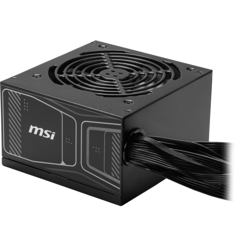 Блок питания ПК/ Power Supply MSI MAG A850GN PCIE5, 850W 80+ Gold (ATX, 3.1, PCIe 5.1, Non-modular, 1x24(20+4)pin, 2xCPU 8(4+4)pin, 2xPCIe*2 8(6+2)pin, 1x12VHPWR (450W), 4xSATA3, 4xMOLEX4pin, Active, 120x120mm, 140x150x86mm, APFC, black)