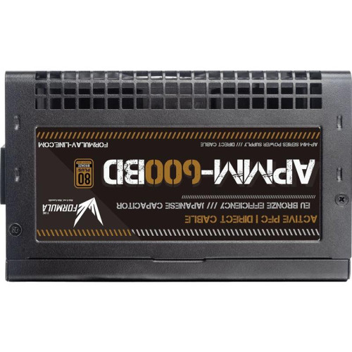 Блок питания Formula ATX 600W APMM-600BD 80+ bronze (20+4pin) APFC 120mm fan 5xSATA RTL [APMM-600BD]