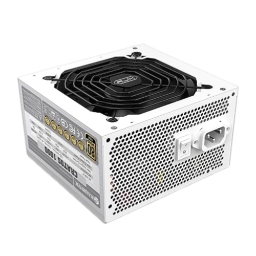 Блоки питания/ Power Supply Raijintek CRATOS 1000, 1000W 80+ Gold (ATX, 3.1, PCIe 5.1, Full-modular, 1x24(20+4)pin, 2x4+4-pin CPU, 4x6+2-pin PCIe, 1x12V(2x6), 8xSATA3, 4xMolex, Active, 120x120mm, 150x140x86mm, APFC, white)