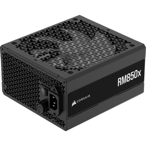 Блоки питания/ Power Supply Corsair RM850x, Model RPS0197, 850W 80+ Gold (ATX, 3.1, PCIe 5.1, Full modular, 1x24(20+4)pin, 1x12V-2x6, 2x4+4-pin CPU +12V (EPS), 3x4-pin Molex, 3x6+2-pin PCIe, 8xSATA3, Active, 140x140mm, 160x150x86mm, APFC, Power cable-EU, 