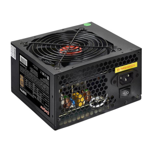 Блок питания 500W ExeGate 80 PLUS Bronze 500PPH (ATX, APFC, КПД 88% (80 PLUS Bronze), 12cm fan, 24pin, 2x(4+4)pin, 4xPCI-E, 6xSATA, 3xIDE, black, Color Box)