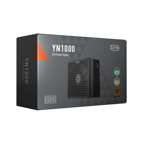 Блок питания ПК/ PCCooler, 1000W 80+ Gold (ATX, 3.1, , Full modular, 1x24(20+4)pin 550mm, 2xCPU 8(4+4)pin 650mm, 3xPCIe 8(6+2)pin 500mm, 1x12V(2x6) 12+4pin 650mm, 3xSATA*3+MOLEX4pin*1 450+120+120+120mm , Active, 135x135mm, 150x150x86mm, APFC, OVP,UVP,OCP,