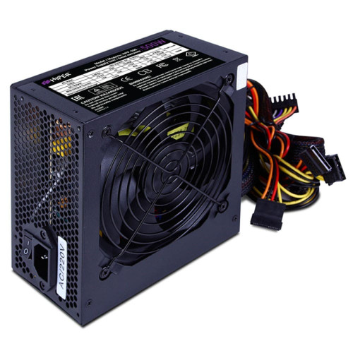 блок питания для ПК 500 Ватт/ PSU HIPER HPP-500 (ATX 2.31, 500W, Active PFC,120mm fan, Black) BOX