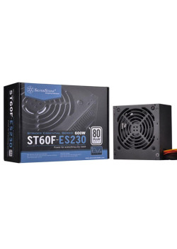 Блок питания Silverstone SST-ST60F-ES230 V1.0 PSU-P217-600W-230V ONLY-ATX-120mmFAN-FIXED C-80PLUS-RoHS-GM  (223321) {8}