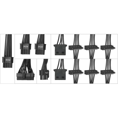 Блок питания Digma ATX 700W DPSU-700W-WH 80 PLUS WHITE (20+4pin) APFC 120mm fan 6xSATA RTL