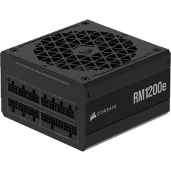 Блоки питания/ Power Supply Corsair RM1200e Low-Noise, Model RPS0189, 1200W 80+ Gold (ATX, 3.1, PCIe 5.1, Full modular, 1x24(20+4)pin, 1x12V-2x6, 1x16-pin PCIe, 2x4+4-pin CPU +12V (EPS), 4x4-pin Molex, 6x6+2-pin PCIe, 7xSATA3, Active, 140x140mm, 150x150x8