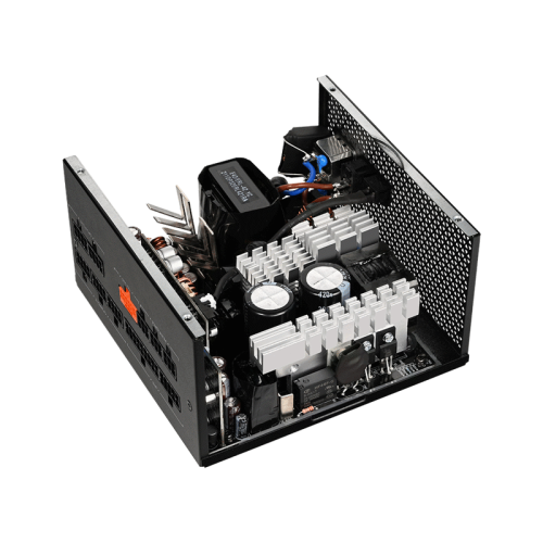 Блок питания ПК/ PCCOOLER, 850W 80+ Gold (ATX, 3.1, PCIe 5.1 600W, Full modular, 1x24(20+4)pin 550mm, 2xCPU 8(4+4)pin 650mm, 3xPCIe 8(6+2)pin 500mm, 1x12V(2x6) 12+4pin 650mm, 3xSATA*3+MOLEX4pin*1 450+120+120+120mm , Active, 135x135mm, 150x150x86mm, APFC, 