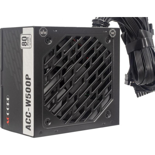 Блок питания Accord ATX 500W ACC-W500P 80 PLUS WHITE (20+4pin) 120mm fan 6xSATA [ACC-W500P]