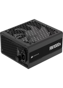 Блоки питания/ Power Supply Corsair RM1000x, Model RPS0198, 1000W 80+ Gold (ATX, 3.1, PCIe 5.1, Full modular, 1x24(20+4)pin, 1x12V-2x6, 2x4+4-pin CPU +12V (EPS), 3x4-pin Molex, 6x6+2-pin PCIe, 12xSATA3, Active, 140x140mm, 160x150x86mm, APFC, Power cable-E