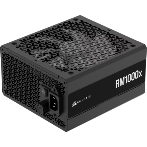Блоки питания/ Power Supply Corsair RM1000x, Model RPS0198, 1000W 80+ Gold (ATX, 3.1, PCIe 5.1, Full modular, 1x24(20+4)pin, 1x12V-2x6, 2x4+4-pin CPU +12V (EPS), 3x4-pin Molex, 6x6+2-pin PCIe, 12xSATA3, Active, 140x140mm, 160x150x86mm, APFC, Power cable-E