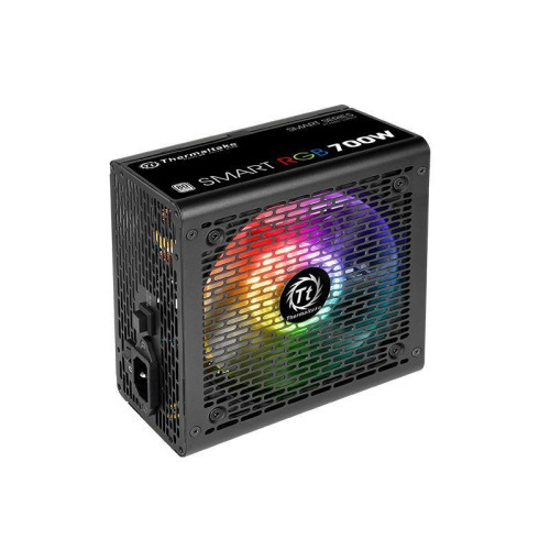 Блок питания Thermaltake ATX 700W Smart RGB 700 80+ (20+4pin) APFC 120mm fan color LED 6xSATA RTL [PS-SPR-0700NHSAWE-1]
