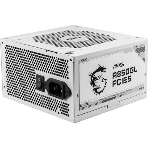Блок питания MSI ATX 850W MAG A850GL WH PCIE5 80+ gold (20+4pin) APFC 120mm fan 8xSATA Cab Manag RTL [306-7ZP8A24-CE0]