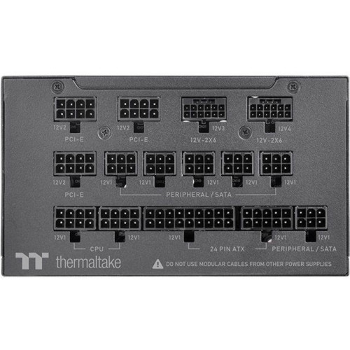 Блок питания Thermaltake ATX 1300W Toughpower TF1300 80+ titanium 24pin APFC 140mm fan color LED 12xSATA Cab Manag RTL