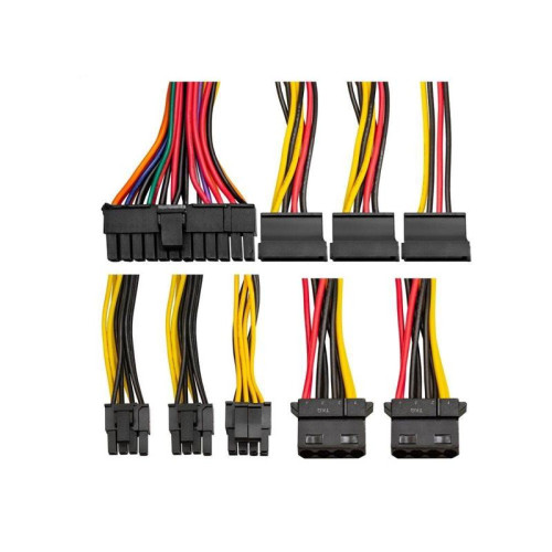 Блок питания 800W ExeGate M800 (SFX, APFC, КПД 87% (80 PLUS Silver), 8cm fan, 24pin, (4+4)pin, 2xPCI-E, 3xSATA, 2xIDE, black)