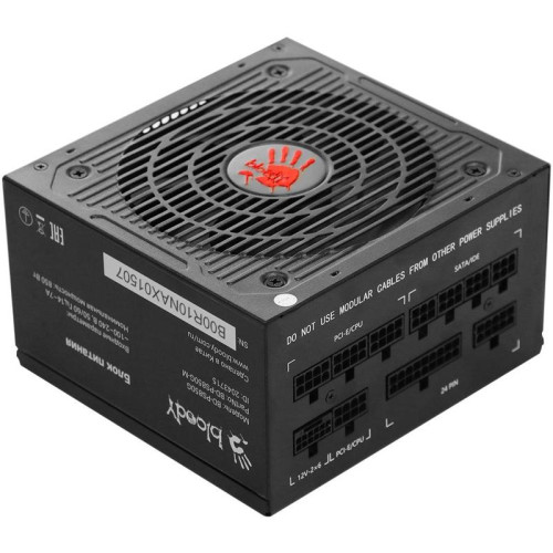 Блок питания Bloody ATX 850W BD-PS850G 80+ gold (20+4pin) APFC 120mm fan 12xSATA Cab Manag RTL [BD-PS850G-M]