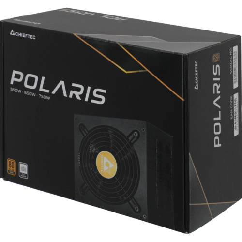 Блок питания Chieftec ATX 750W Polaris PPS-750FC 80+ gold 24pin APFC 120mm fan 8xSATA Cab Manag RTL [PPS-750FC]