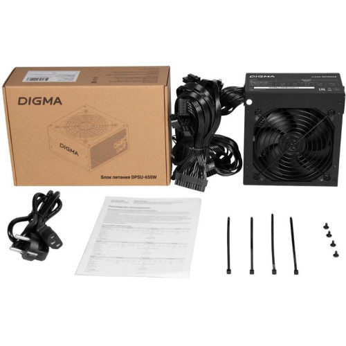 Блок питания Digma ATX 650W DPSU-650W (20+4pin) 120mm fan 4xSATA RTL