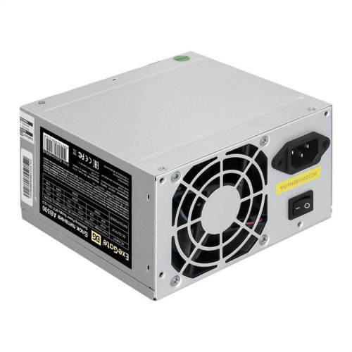 Блок питания 500W ExeGate AB500 (ATX, 8cm fan, 24pin, 4+4pin, 3xSATA, 2xIDE, FDD) (855228)