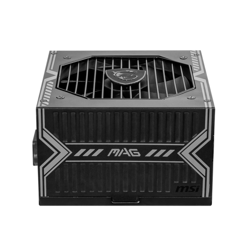 Блок питания ПК/ Power Supply MSI MAG A550BN, 550W 80+ Bronze (ATX, Non modular, 1x24(20+4)pin, 1xCPU 8(4+4)pin, 2xPCIe*2 8(6+2)pin, 5xSATA3, 2xMOLEX4pin, Active, 120x120mm, 150x140x86mm, APFC, black)