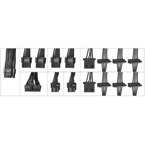 Блок питания Bloody ATX 750W BD-PS750G 80+ gold (20+4pin) APFC 120mm fan 6xSATA Cab Manag RTL [BD-PS750G-M]