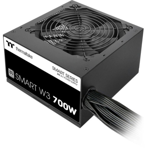 Блок питания Thermaltake ATX 700W Smart W3 80+ (20+4pin) APFC 120mm fan color LED 6xSATA RTL [PS-SPW-0700NNFAWE-1]