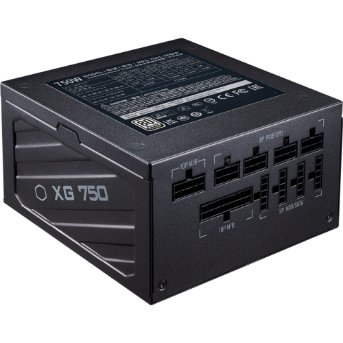 Блок питания 750Вт/ Power Supply Cooler Master XG750 Platinum, 750W, ATX, 135mm, 24pin, 12xSATA, 4xPCI-E(6+2), APFC, 80+ Platinum, Full Modular