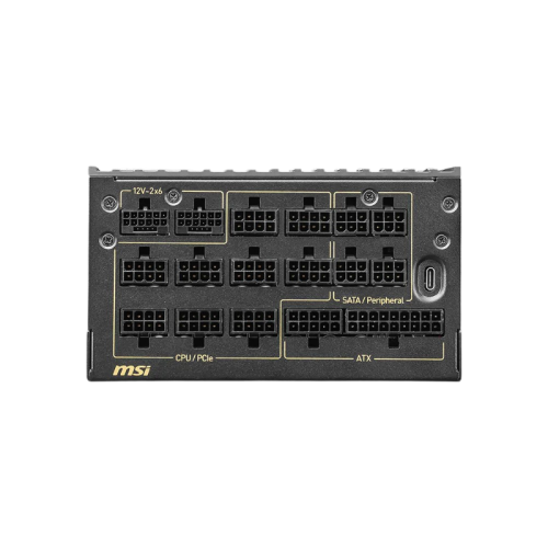 Блок питания ПК MSI MEG Ai1600T PCIE5 , 1600W, 80+ Titanium, полностью модульный, ATX 3.1, PCIE5.1, RTL