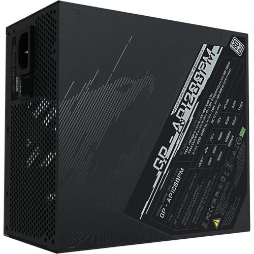 Блок питания Gigabyte ATX 1200W GP-AP1200PM 80+ platinum (20+4pin) APFC 140mm fan 16xSATA Cab Manag RTL [GP-AP1200PM]