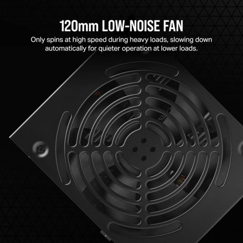 Блоки питания/ Power Supply Corsair CX650, 650W 80+ Bronze (ATX, 2.4, Non-modular, 1x24(20+4)pin, 1xCPU 8(4+4)pin, 2xPCIe*2 8(6+2)pin, 3xSATA3 , Active, 120x120mm, 150x125x86mm, APFC, Power cable-UK, black)