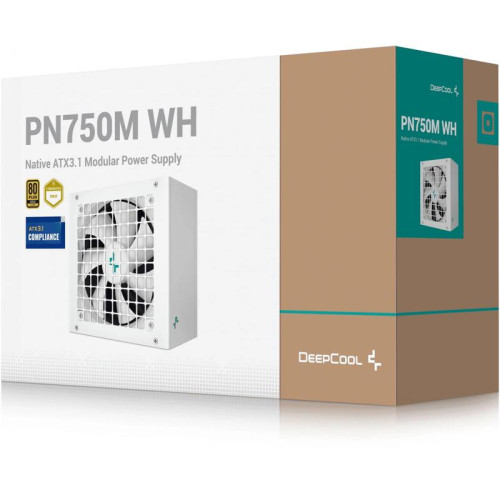 Блок питания Deepcool ATX 750W PN750M WH V2 Game Storm Gen.5 80+ gold (20+4pin) APFC 120mm fan 8xSATA RTL [R-PN750M-FC0B-EU]