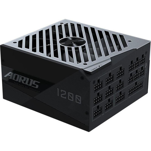 Блок питания Gigabyte ATX 1200W GP-AP1200PM 80+ platinum (20+4pin) APFC 140mm fan 16xSATA Cab Manag RTL [GP-AP1200PM]