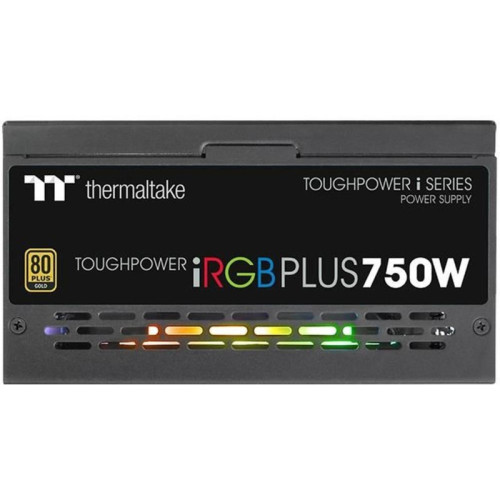 Блок питания Thermaltake ATX 750W Toughpower iRGB Plus (DIGITAL) 80+ gold (20+4pin) APFC 140mm fan color LED 9xSATA Cab Manag RTL [PS-TPI-0750F3FDGE-1]