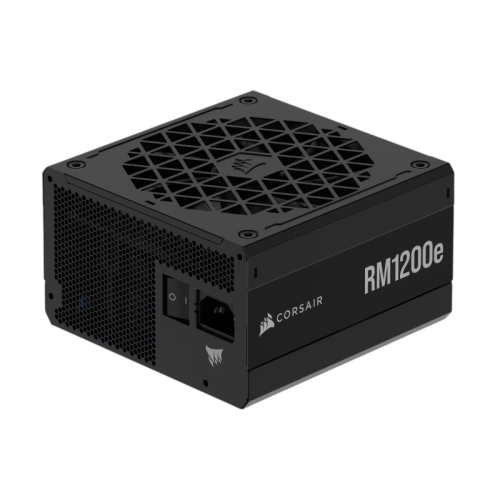 Блоки питания/ Power Supply Corsair RM1200e Low-Noise, Model RPS0189, 1200W 80+ Gold (ATX, 3.1, PCIe 5.1, Full modular, 1x24(20+4)pin, 1x12V-2x6, 1x16-pin PCIe, 2x4+4-pin CPU +12V (EPS), 4x4-pin Molex, 6x6+2-pin PCIe, 7xSATA3, Active, 140x140mm, 150x150x8