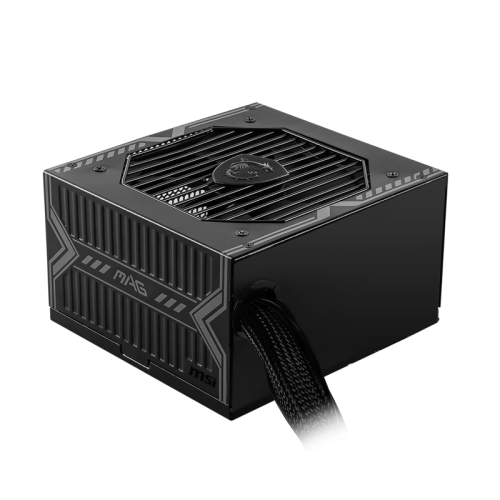 Блок питания ПК/ Power Supply MSI MAG A550BN, 550W 80+ Bronze (ATX, Non modular, 1x24(20+4)pin, 1xCPU 8(4+4)pin, 2xPCIe*2 8(6+2)pin, 5xSATA3, 2xMOLEX4pin, Active, 120x120mm, 150x140x86mm, APFC, black)