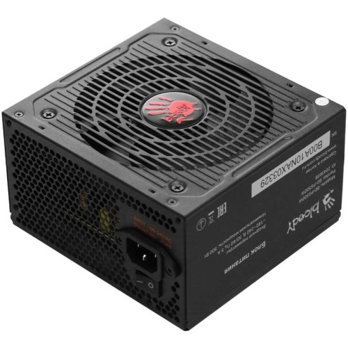 Блок питания Bloody ATX 500W BD-PS500W 80 PLUS WHITE (20+4pin) APFC 120mm fan 6xSATA RTL [BD-PS500W]
