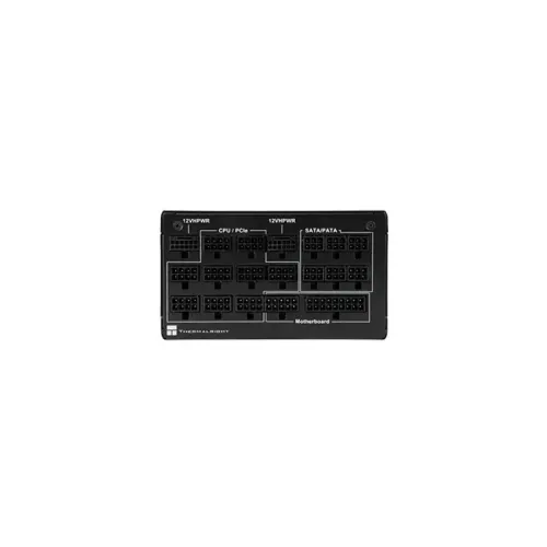 Блок питания 1350W/ Power Supply Thermalright, 1350W 80+ Platinum (ATX, 3.0, PCIe 5.0, Full modular, 1x24(20+4)pin 600mm, 2xCPU 8(4+4)pin, 2xPCIe*2 8(6+2)pin, 2x12VHPWR PCIe 5.0 12+4pin 600mm, 6xSATA, 5xMOLEX4pin, Active, 120x120mm, 170x150x86mm, OPP, OVP