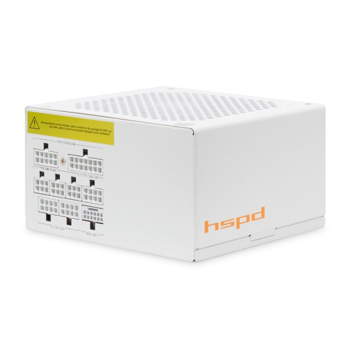 Блок питания/ Power Supply HSPD, 850W 80+ Gold (ATX, 2.52, PCIe 5.1, Full modular, 1x24(20+4)pin 600mm, 1xCPU*2 8(4+4)pin 700mm, 2xPCIe*2 8(6+2)pin 600+150mm, 1x12V(2x6) 12+4pin 600W 550mm, 2xSATA*4 500+150+150+150mm, 1xMOLEX*3 500+150+150mm , Active, 120